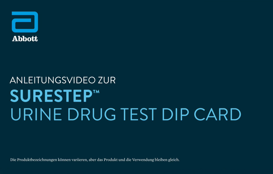 SureStep Urine Drug Test Dip Card Training Video