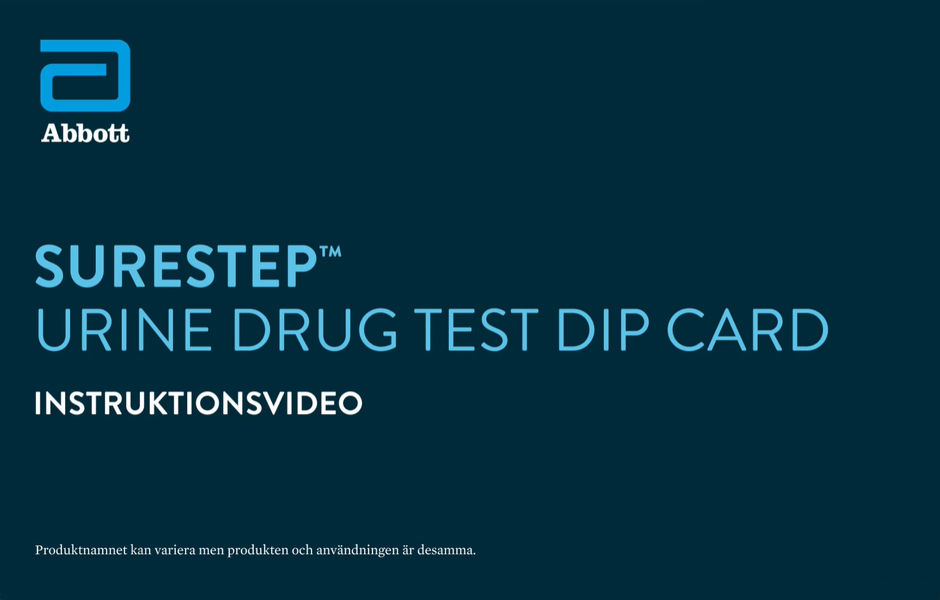 SureStep Urine Drug Test Dip Card Training Video